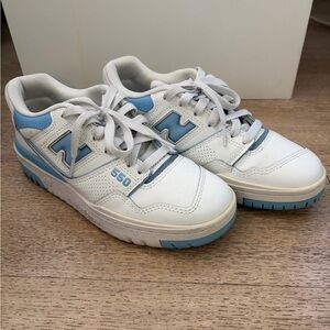 New Balance 550 White/Blue Sneakers - Size 6